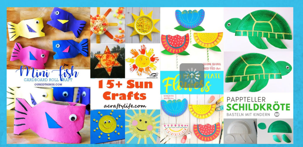  Basteln mit Kindern im Sommer 