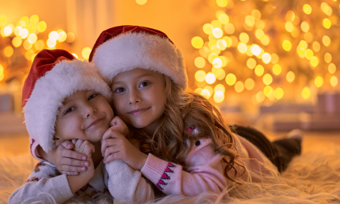 harmonische Weihnachten feiern mit Kindern